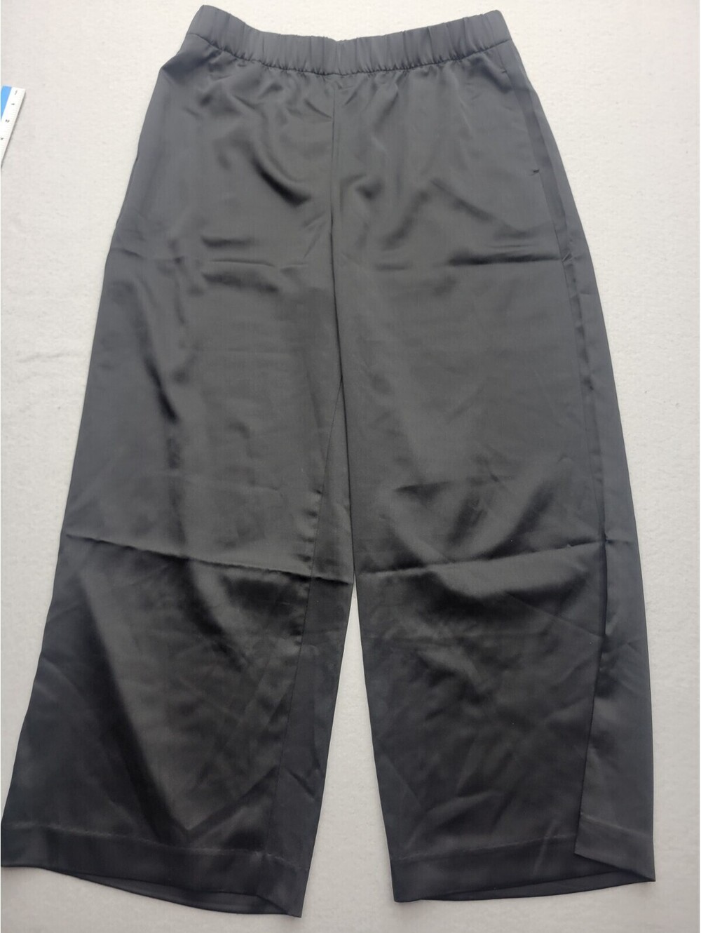 Ann Taylor Women Pants LP Black High Rise Paperbag Solid Knit Pholippines